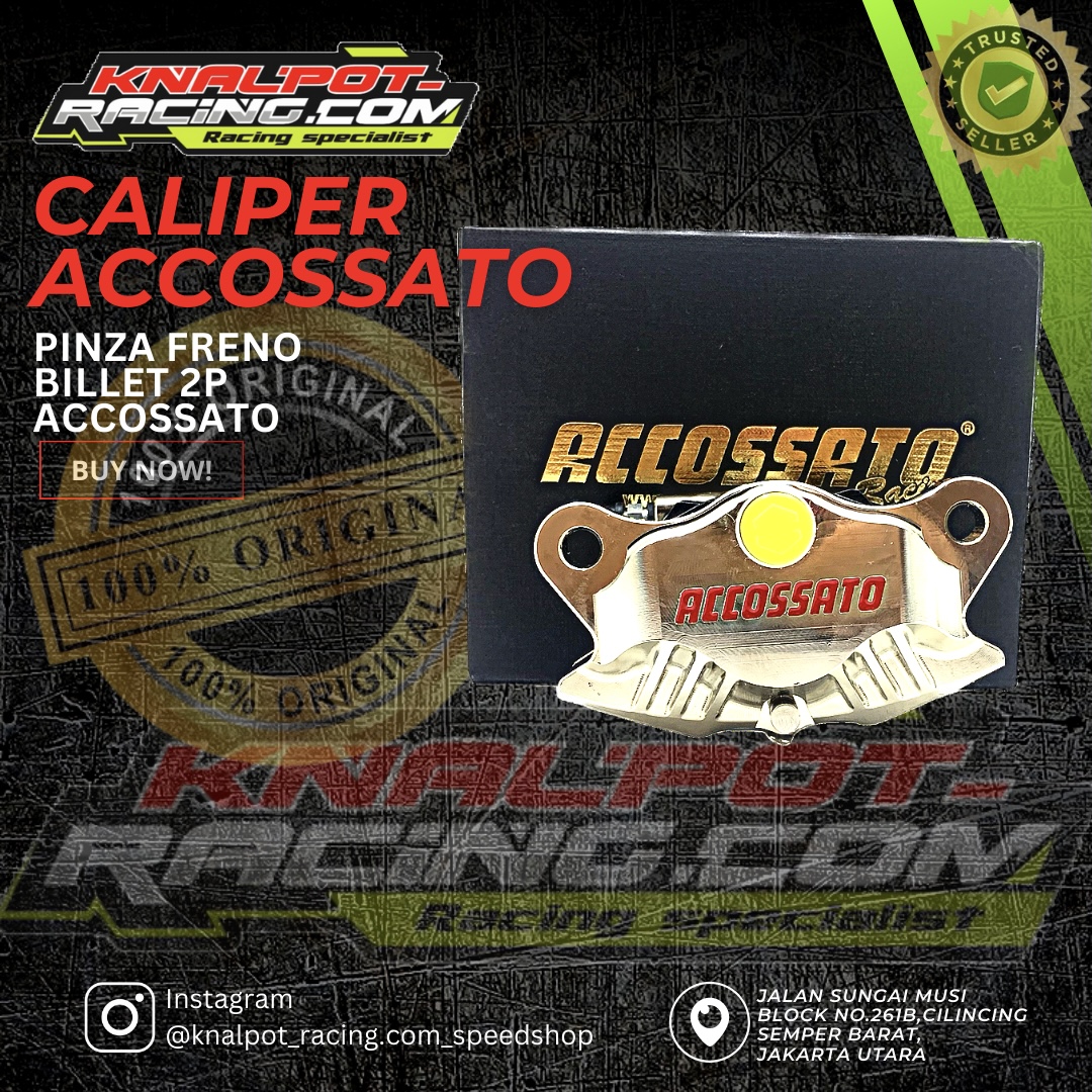 CALIPER KALIPER ACCOSSATO PINZA FRENO BILLET 2P ACCOSSATO